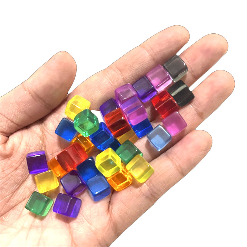 Board Game Economy - 100pcs/set 8mm Clear Cube Dice Chess