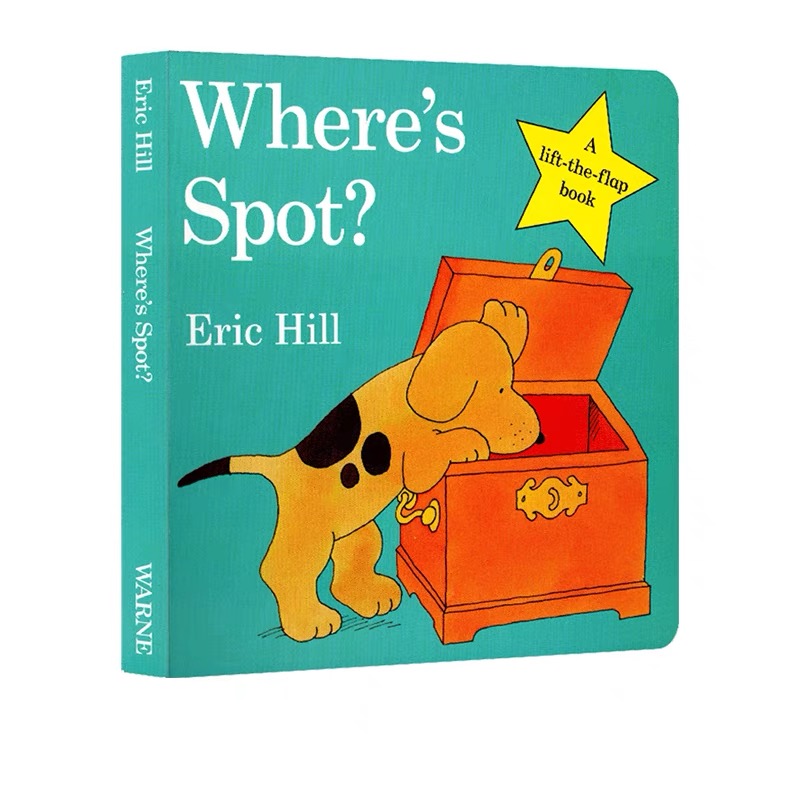 Board Game English - Where's Spot? Lift-the-Flap Card Books, Interactive