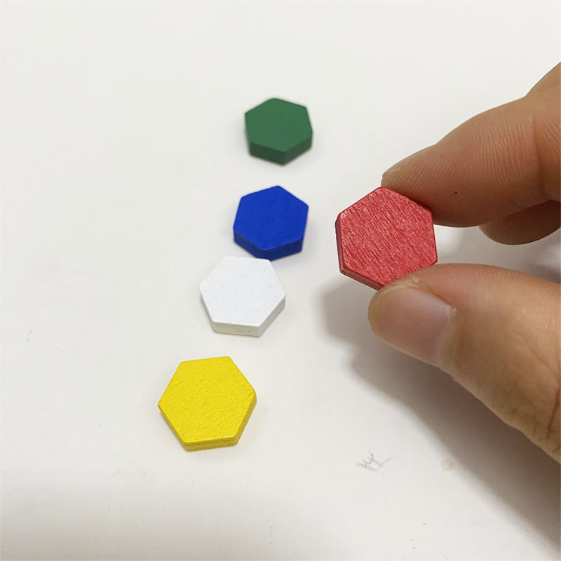 50 Pieces Wooden Hexagonal Pri - Board Game Economy 评论和价格