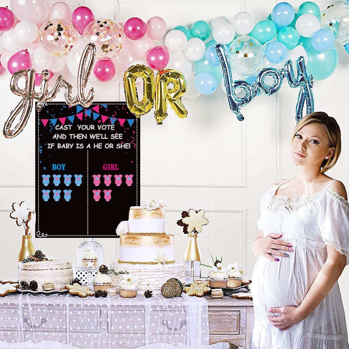 Gender Reveal Boy Or Girl Voti - Board Game Quote 评论和价格