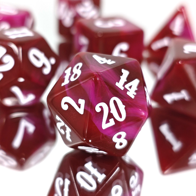 7Pcs Acrylic Polyhedral Dice W - Board Game Font 评论和价格