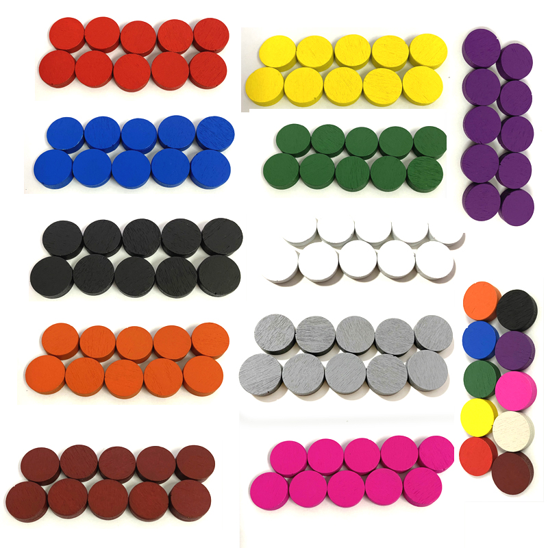100pieces Diameter 15*5MM Wood - Board Game Economy 评论和价格