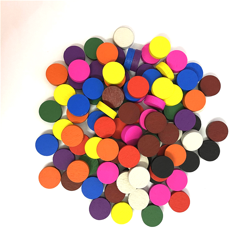 100pieces Diameter 15*5MM Wood - Board Game Economy 评论和价格