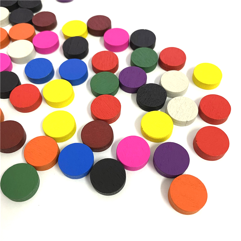 100pieces Diameter 15*5MM Wood - Board Game Economy 评论和价格