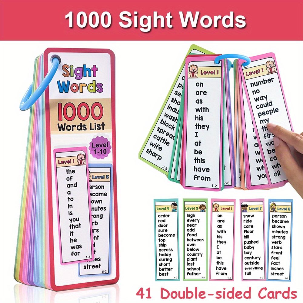 1000 Sight Words Flash Cards f - Board Game English 评论和价格