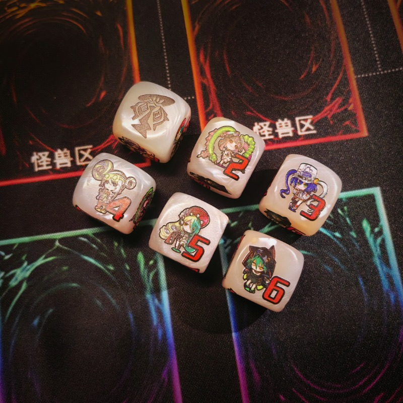 DND Cube Blending Colours Dice - Board Game Font 评论和价格