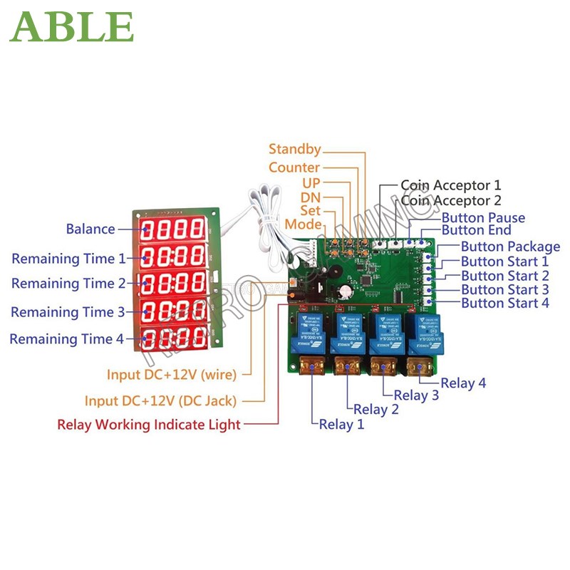 JY-215 Inbuilt Counter 4 Chann - Board Game Economy 评论和价格